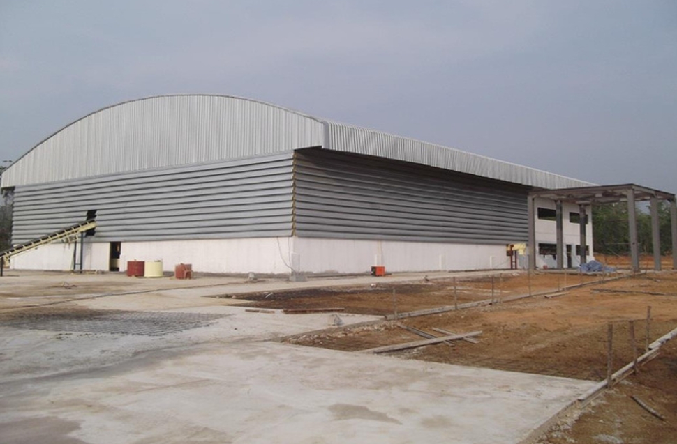 Curved Steel Facade